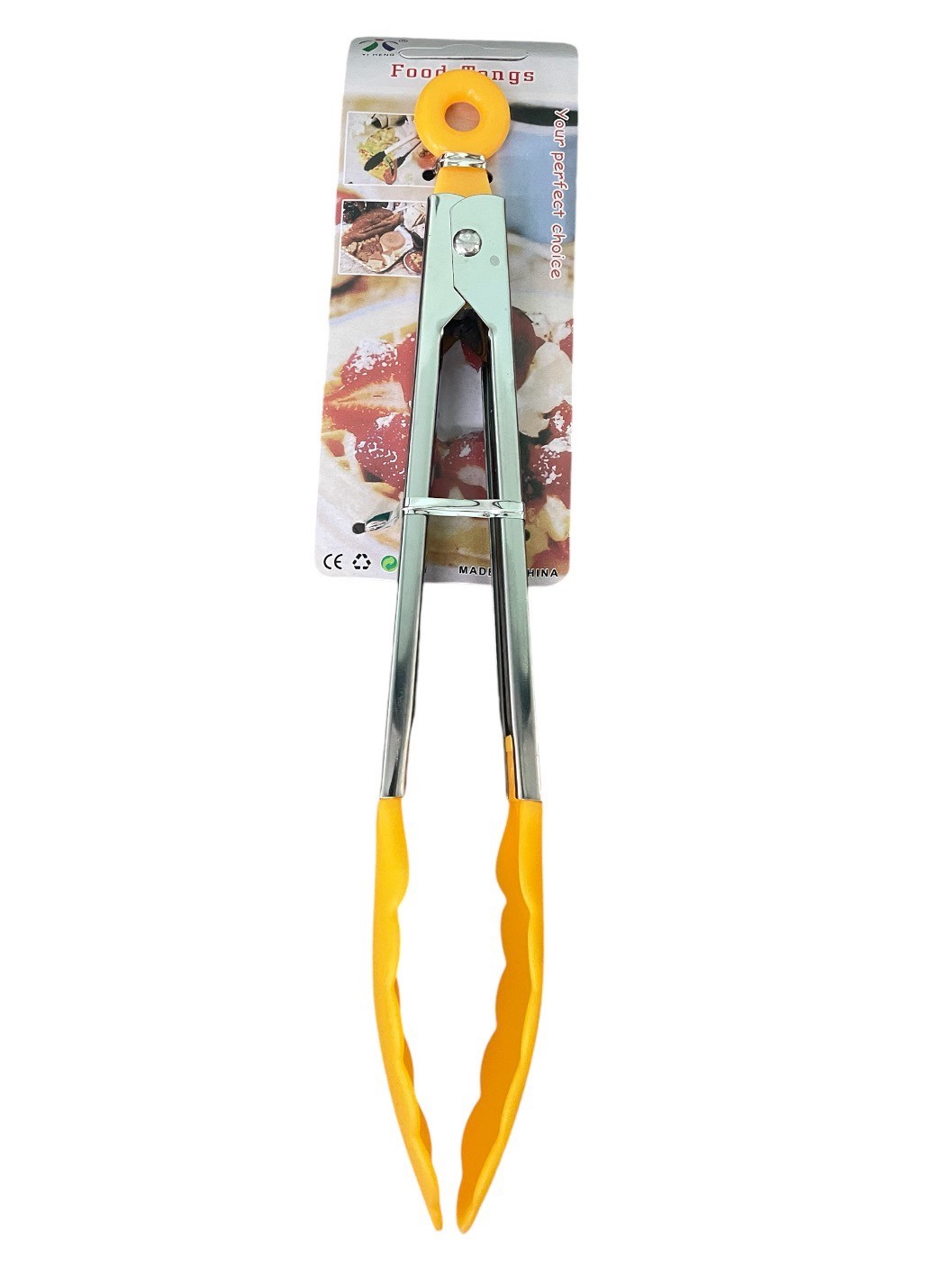 คีบอาหาร ปลายพลาสติก 3 สี