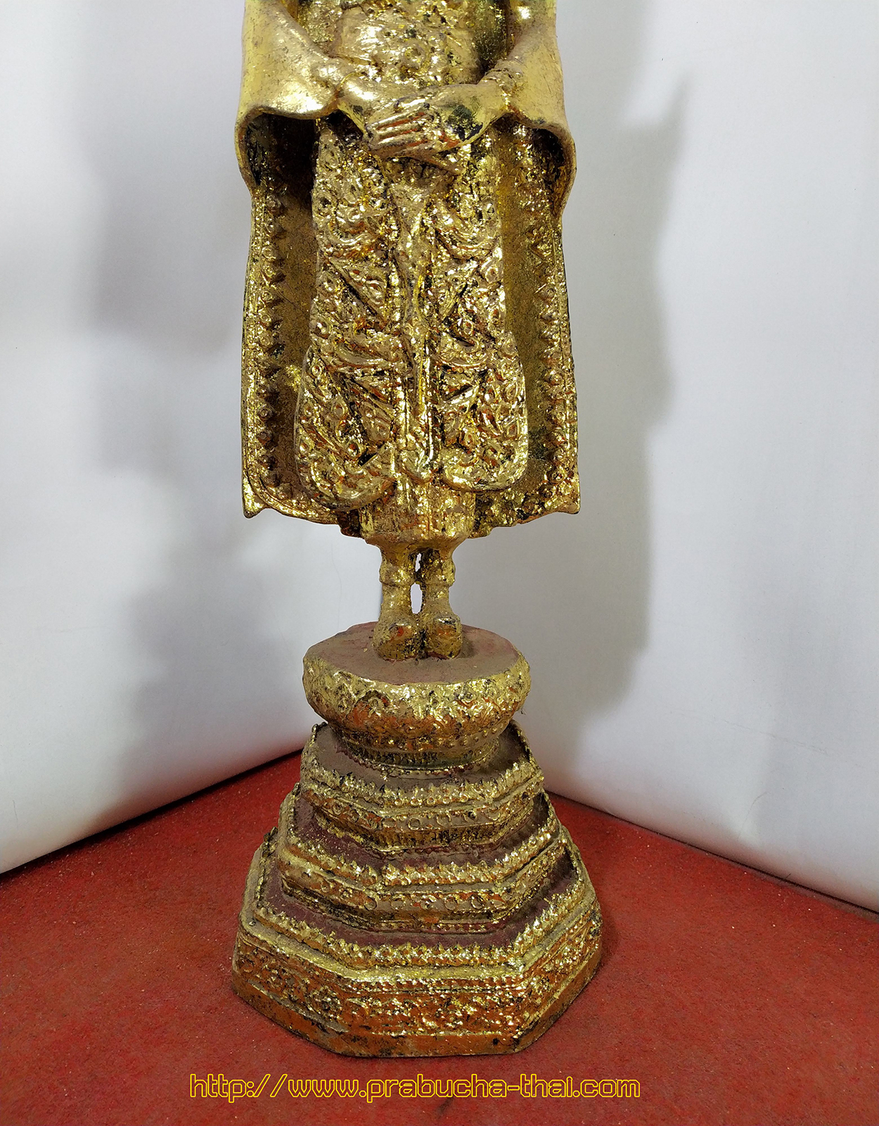 พระพุทธรัตนะ ปางถวายเนตร (พระประจำวันอาทิตย์) สูง 18 นิ้ว เนื้อสำริดลงรักปิดทอง