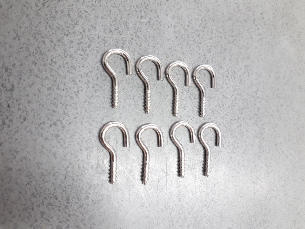 ตะขอแขวนม่าน ตัวผู้ (ห่อเล็ก)