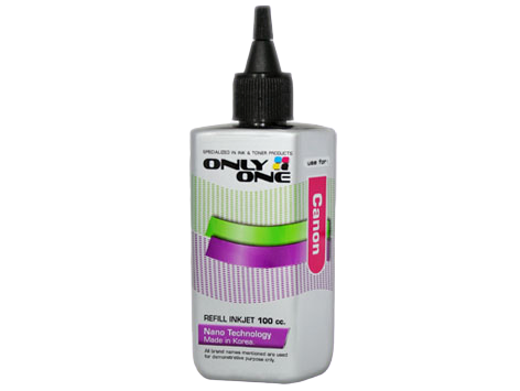 น้ำหมึกอิงค์เจ็ท ยี่ห้อ ONLY ONE --- 100 cc. สำหรับ CANON BK สีดำ