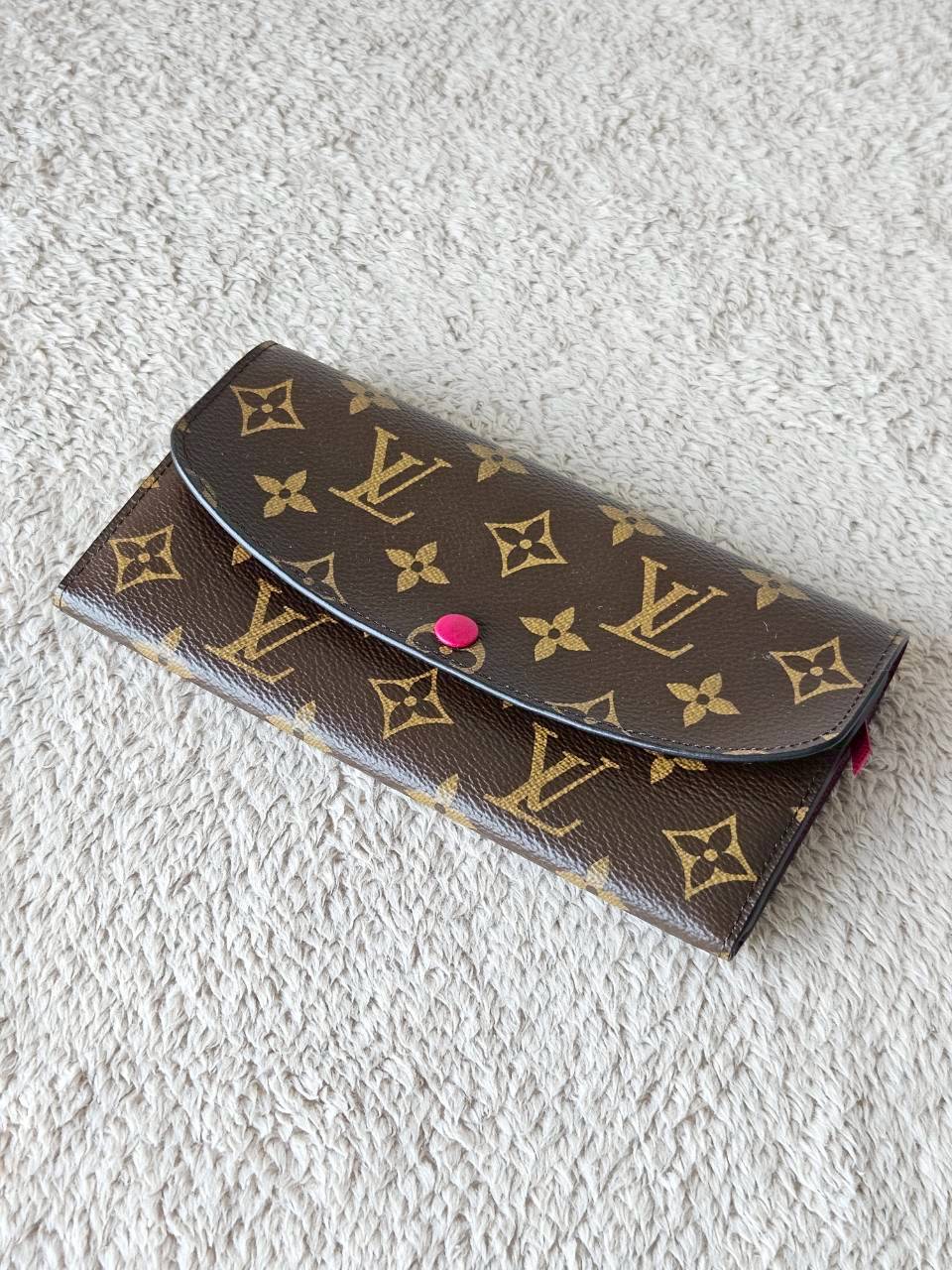 LV Emilie Mono Fuchsia Wallet