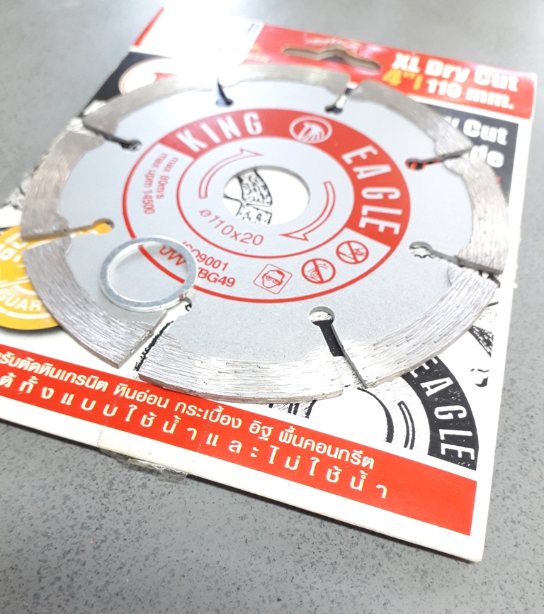 ใบตัดปูน มีร่อง กล่องแดง King Eagle