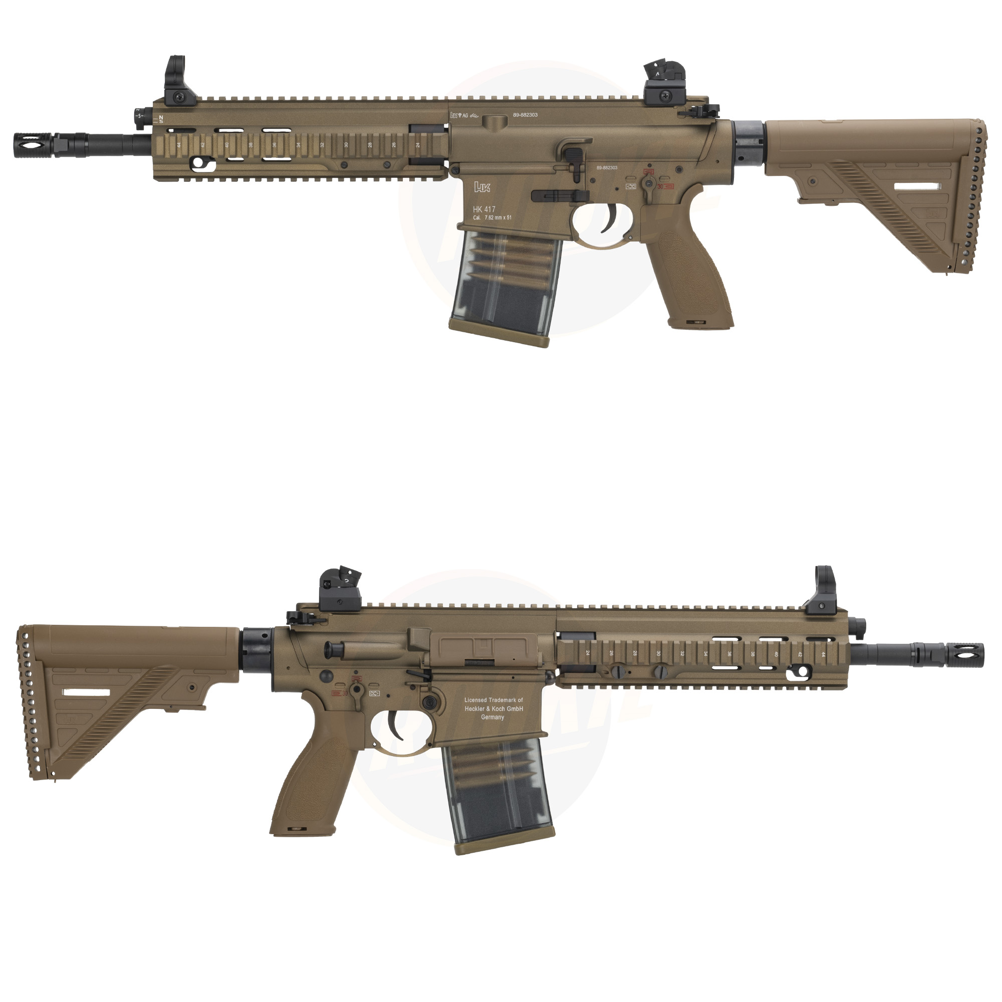 E&C 202 S2 HK417 A2 AEG - 10" Handguard / 13" Barrel