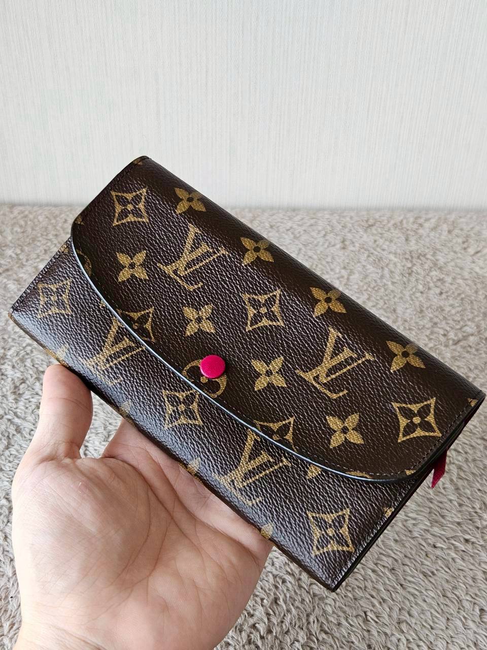 LV Emilie Mono Fuchsia Wallet