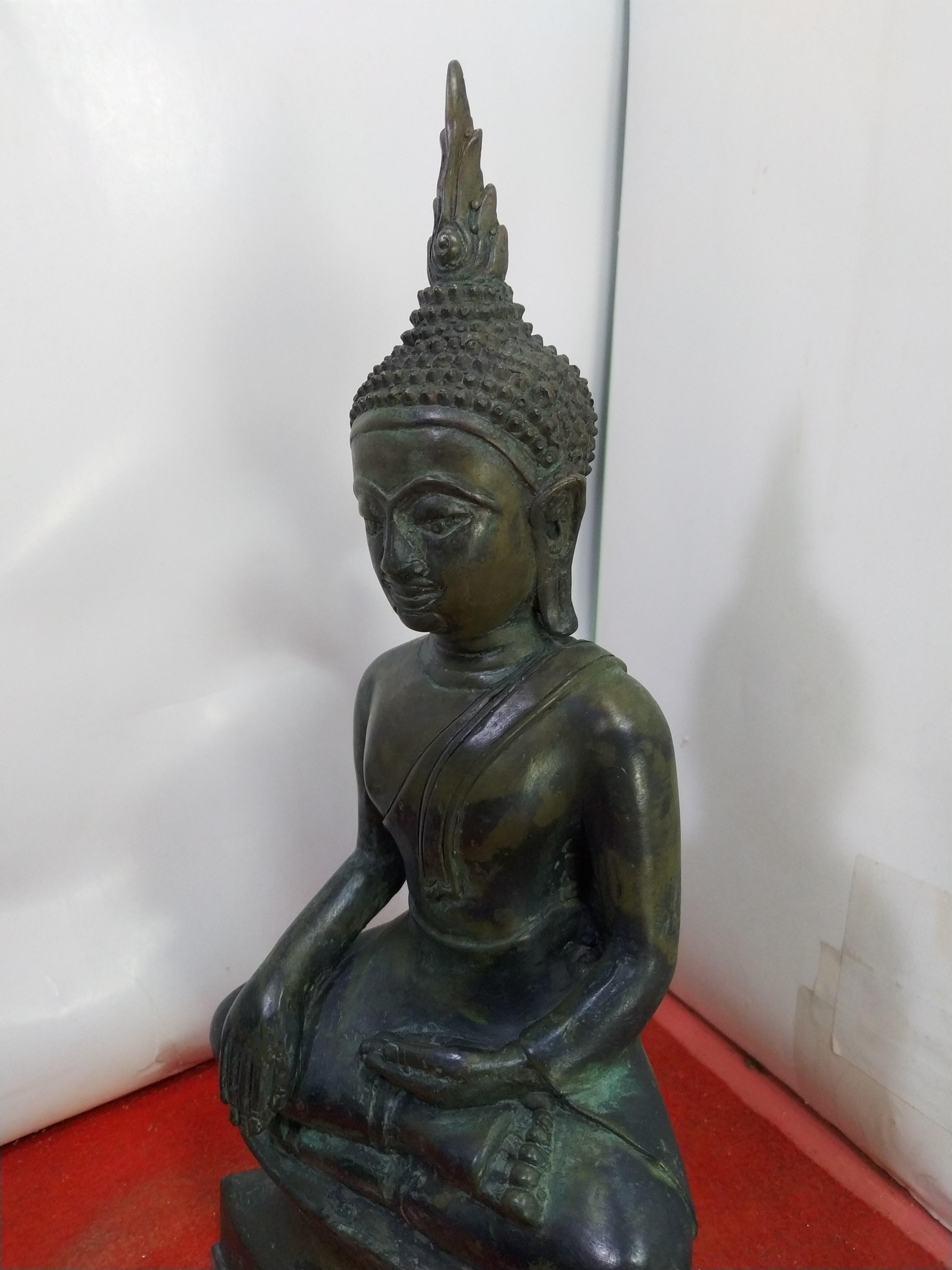พระเชียงรุ้ง หน้าตัก 5 นิ้ว เนื้อโลหะสำริด