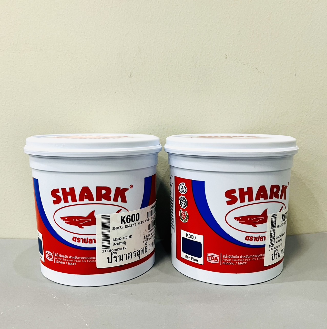 แม่สีน้ำ ฉลาม K600 สีน้ำเงิน (สีน้ำภายนอก) 1/4กล