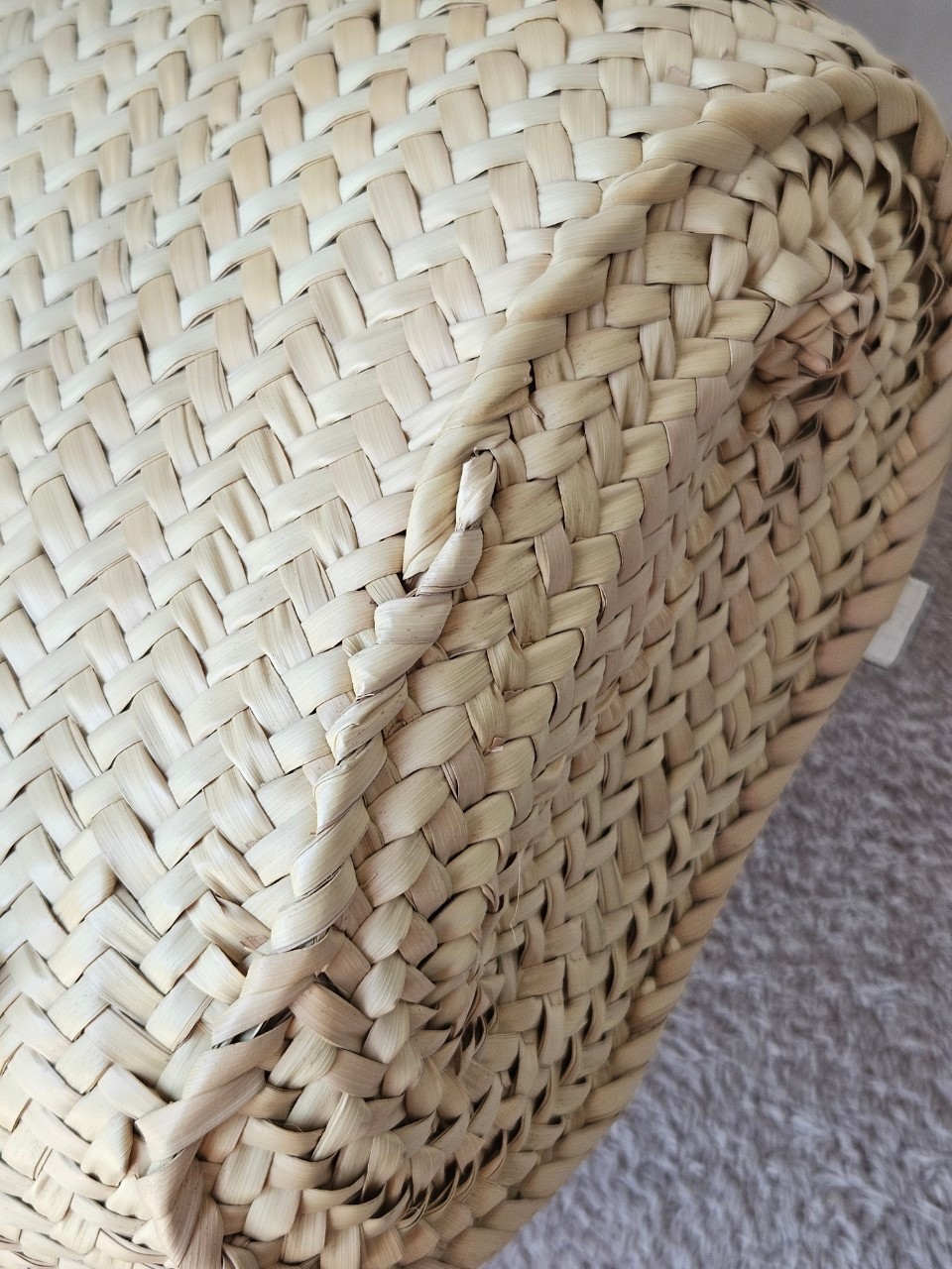 Loewe Basket Bag In Palm Leaf and Calfskin