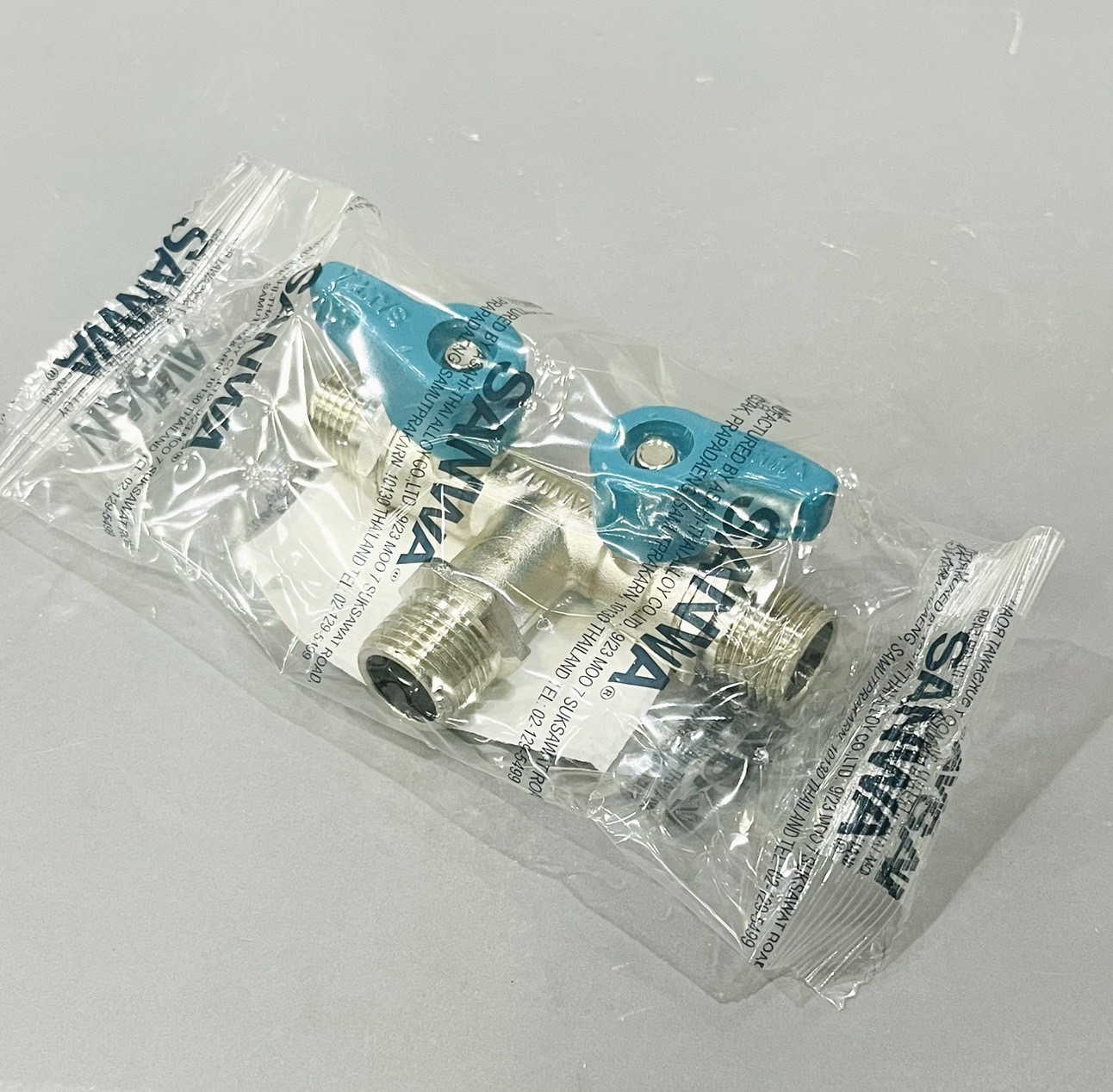 มินิบอลวาล์ว 2หัว 1/2" ผผผ SANWA