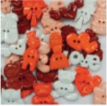 Love button - Orange col. (500g/pack)