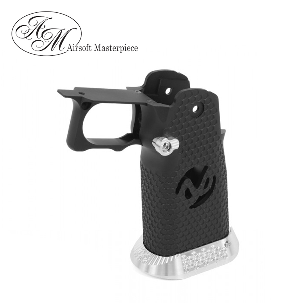 Airsoft Masterpiece Aluminum Grip for Hi-Capa Type 2 (Black)