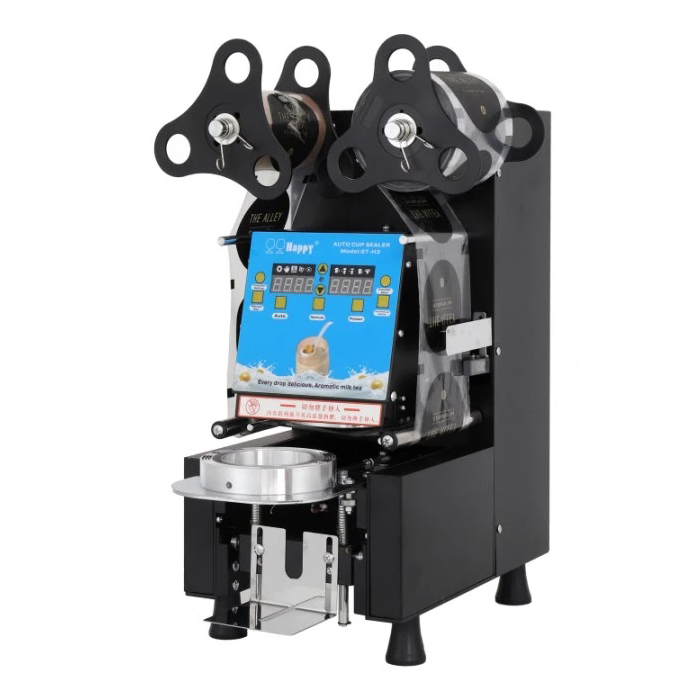 เครื่องชีลแก้วอัตโนมัติ มีระะบบนับจำนวนแก้ว