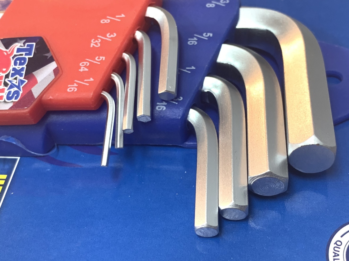 กุญแจหกเหลี่ยม หุน 9 ตัวชุด หัวบอล