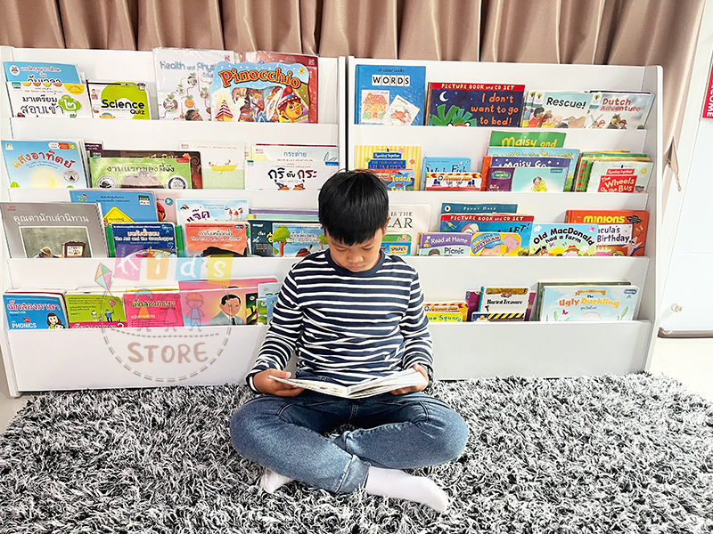 ชั้นวางหนังสือเด็ก ชั้นวางหนังสือโชว์ปก ชั้นวางหนังสือ ชั้นวางหนังสืออนุบาล ชั้นวางหนังสือเด็กอนุบาล