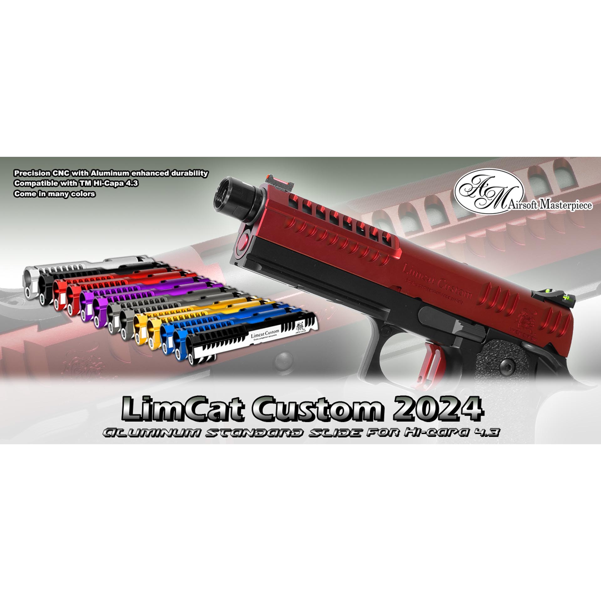 Airsoft Masterpiece “LimCat Custom 2024” Slide for Hi-CAPA 4.3