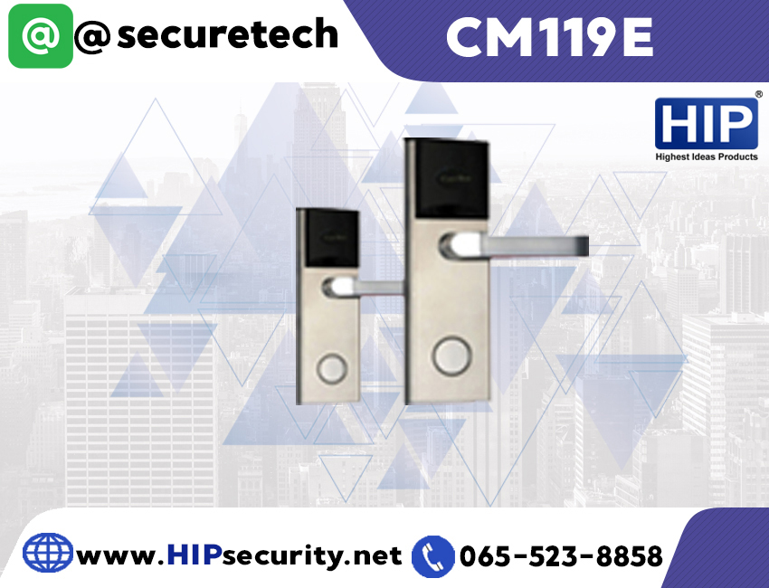 ประตูล็อคโรงแรม HIP Intelligent lock รุ่น CM119E
