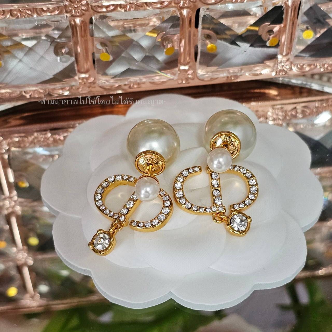 ต่างหูดิออ dior tribales earrings ต่างหูมุกดิออร์