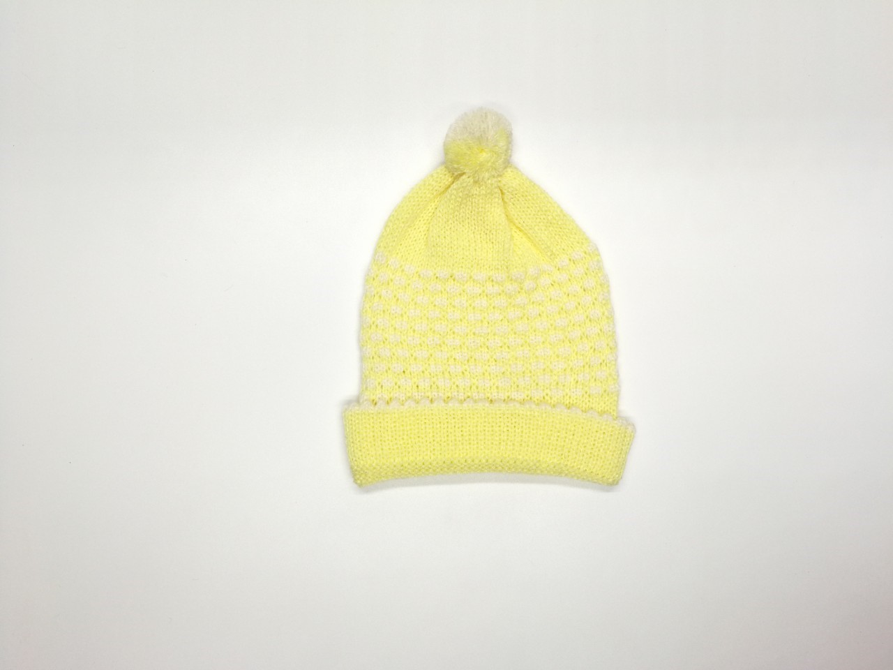 ขายส่ง หมวกไหมพรมเด็กแรกเกิด รุ่นหมวกพื้นสี-เม็ดข้าว (ราคาต่อโหล) nongnini1988