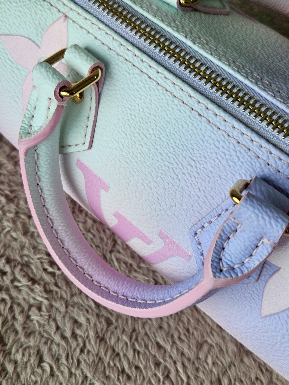 LV Papillon Pastel Sunrise Monogram Microchip