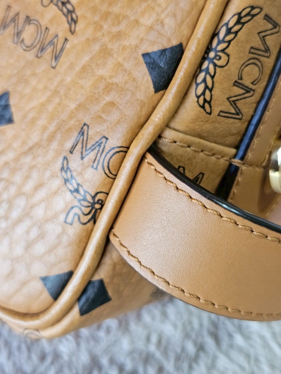 MCM Geo Laurel Wash Bag