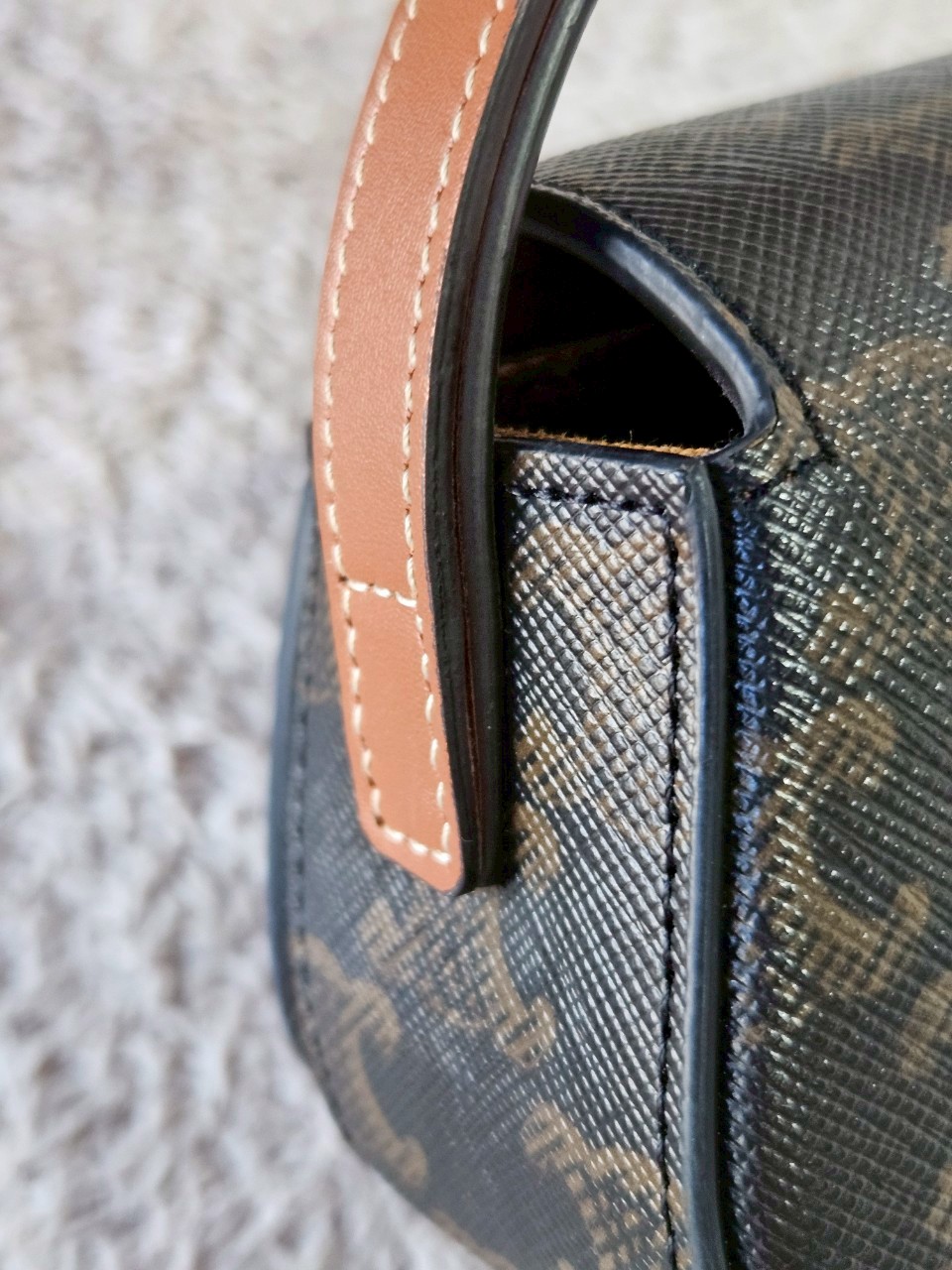 Celine Clutch on Strap Tabou Tan