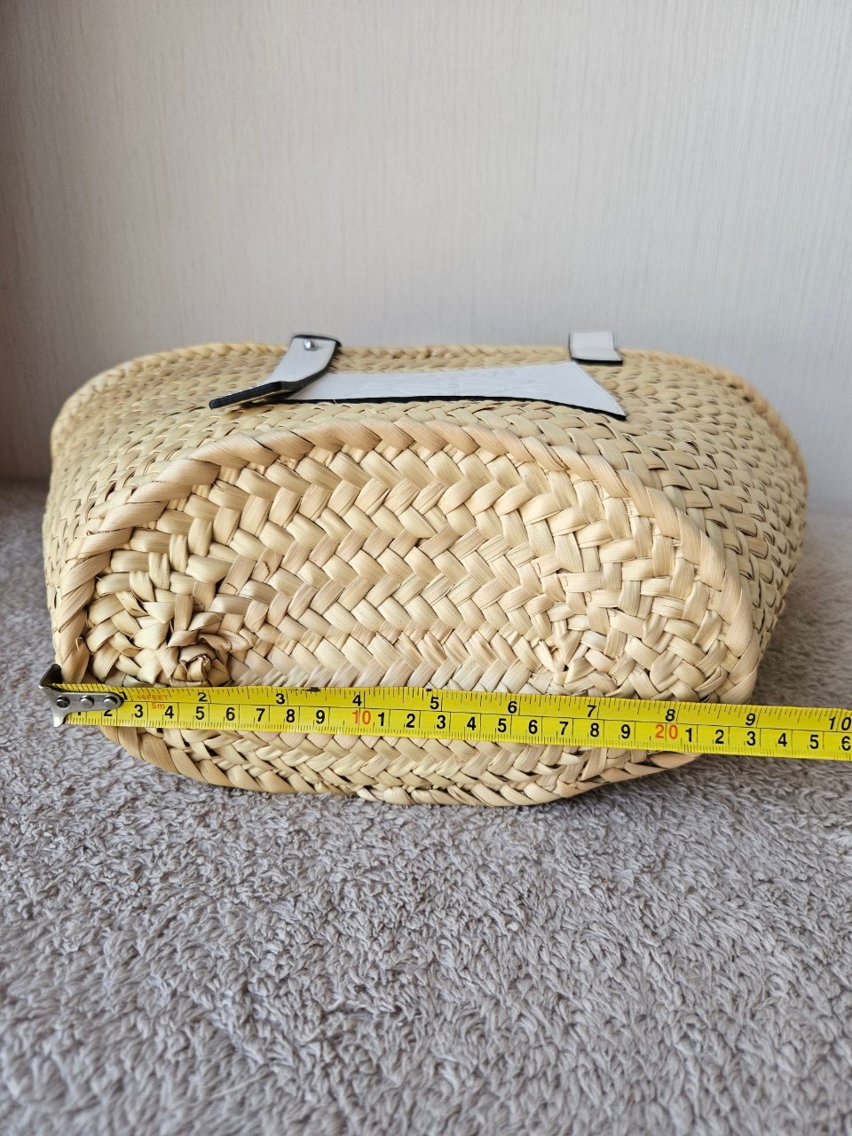 Loewe Basket Bag In Palm Leaf and Calfskin