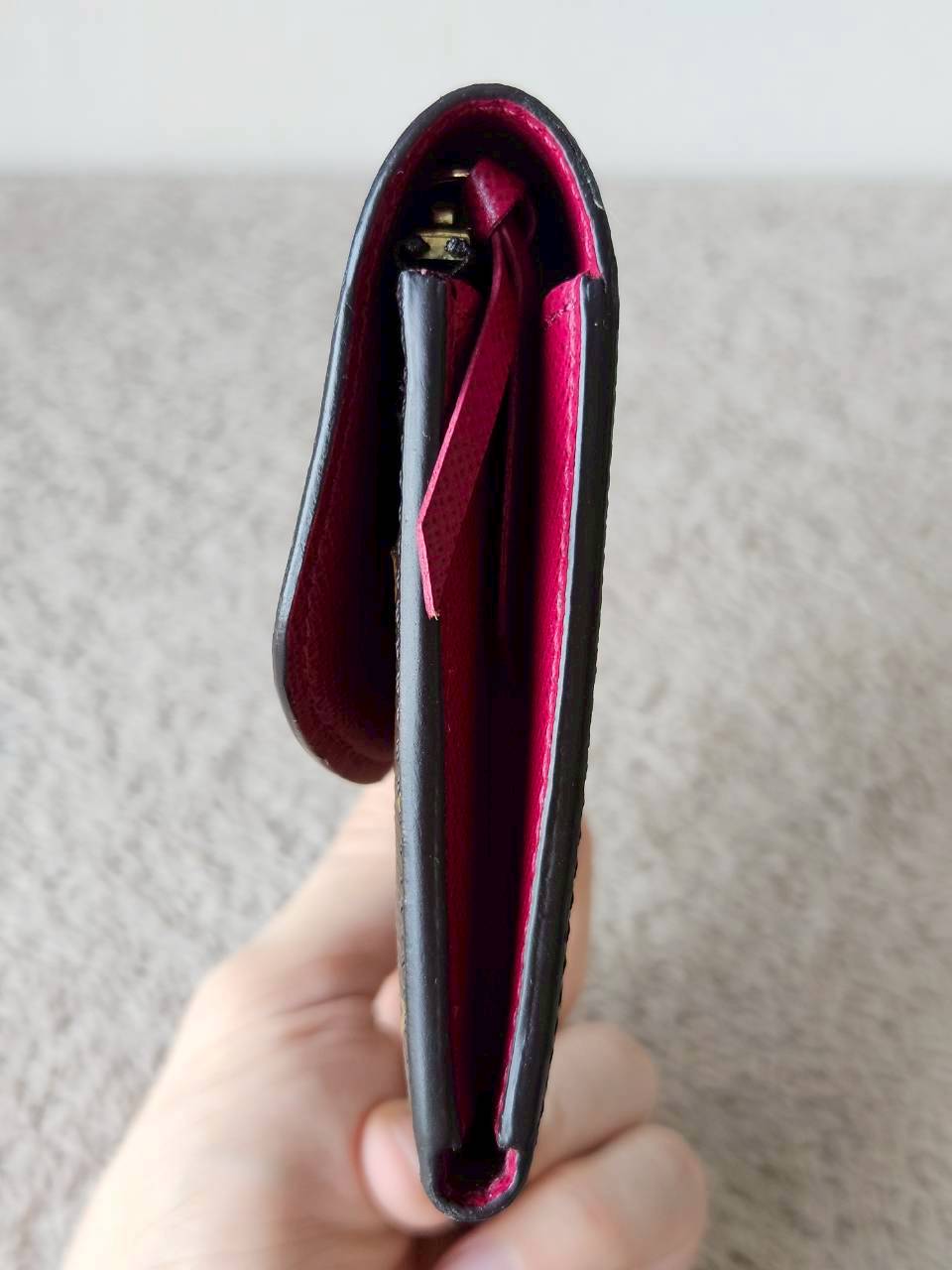 LV Emilie Mono Fuchsia Wallet