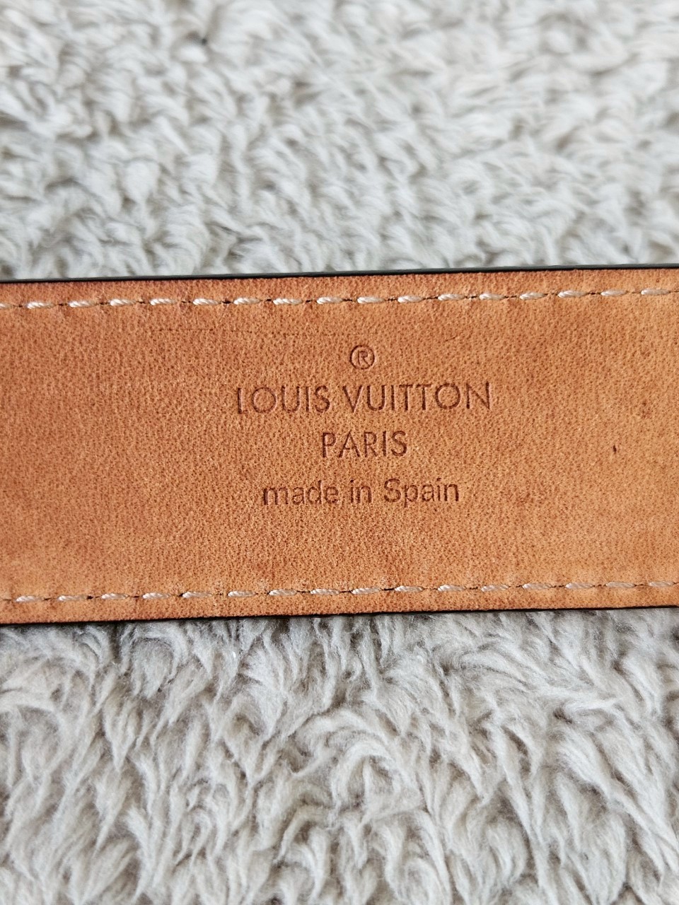 LV M9553 Black EPI Leather Belt