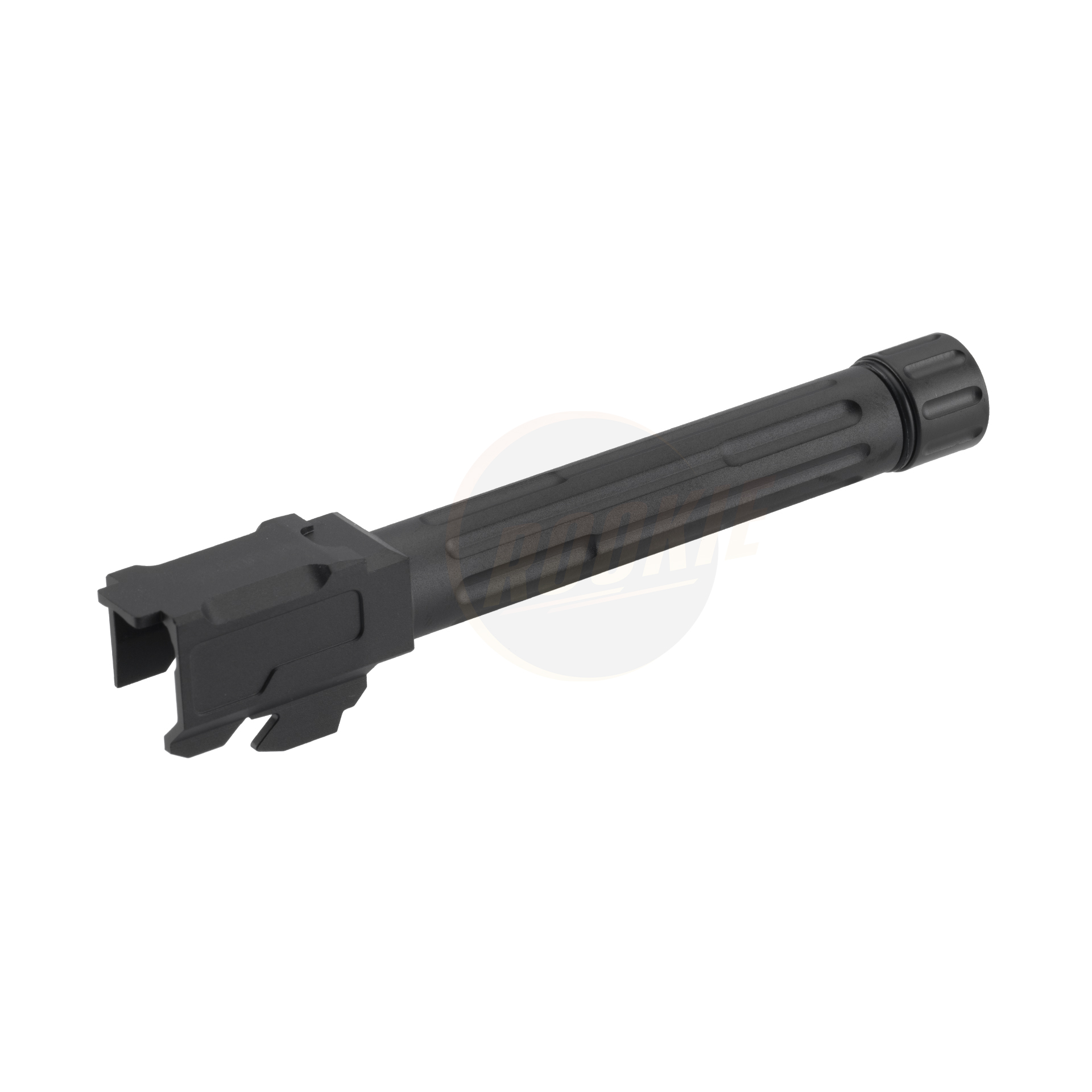 5KU LANTAC 9INE Fluted Outer Barrel for Marui G17 (Black)