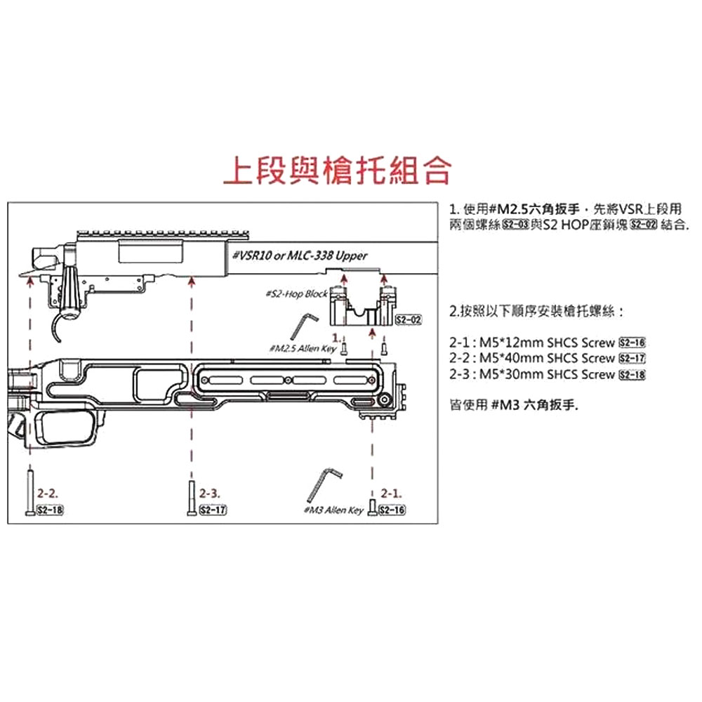 Maple Leaf MLC S2 Rifle Stock for VSR-10 (DE)