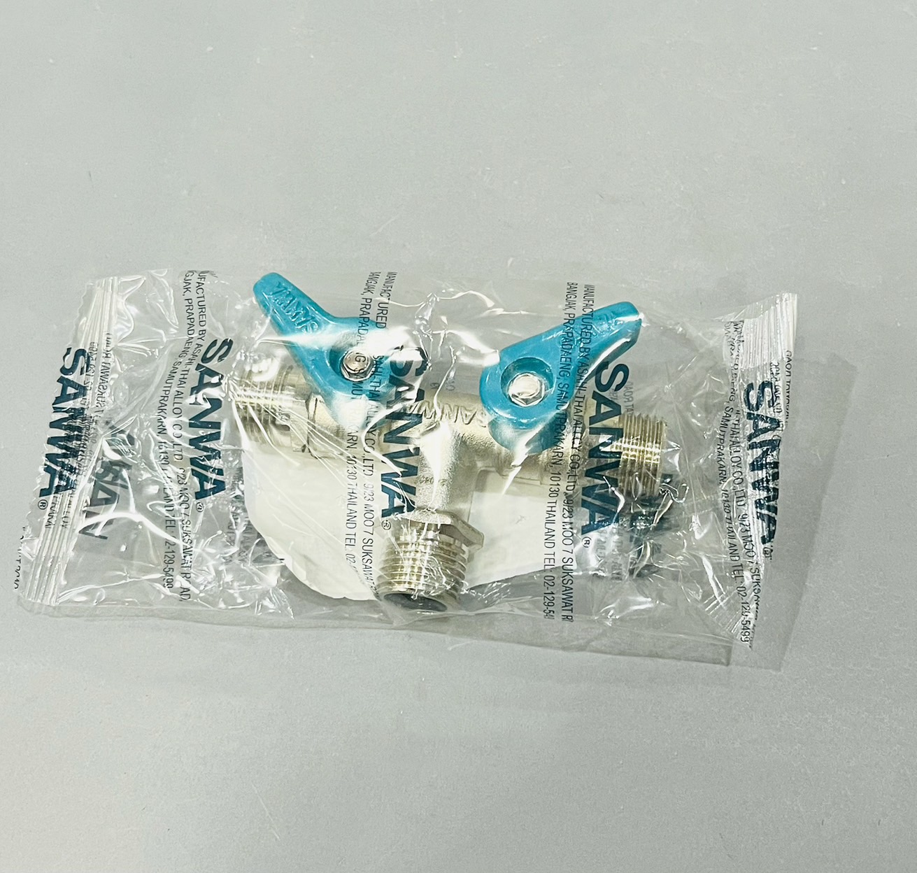 มินิบอลวาล์ว 2หัว 1/2" ผผผ SANWA