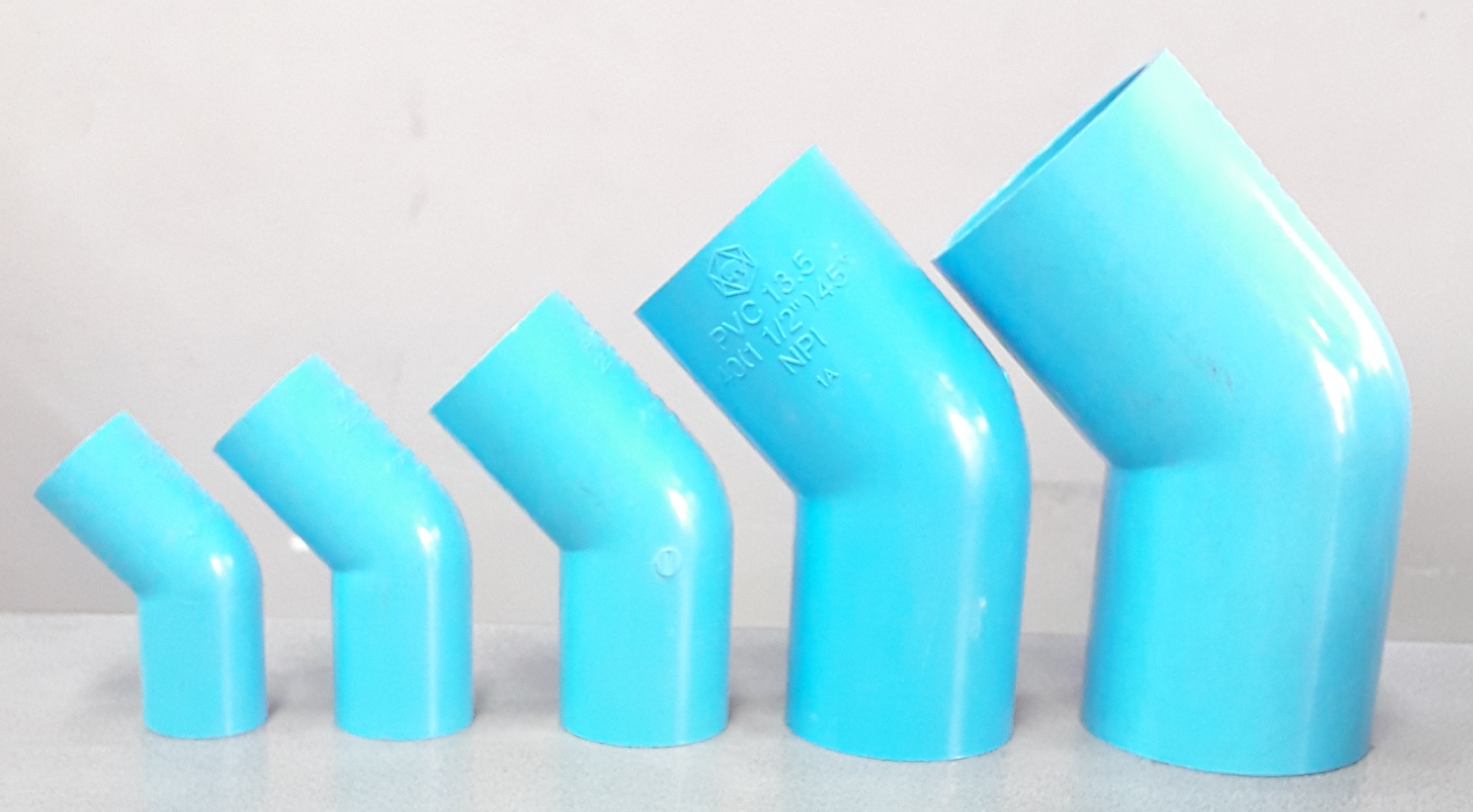 ข้องอ 45 PVC ตราช้าง