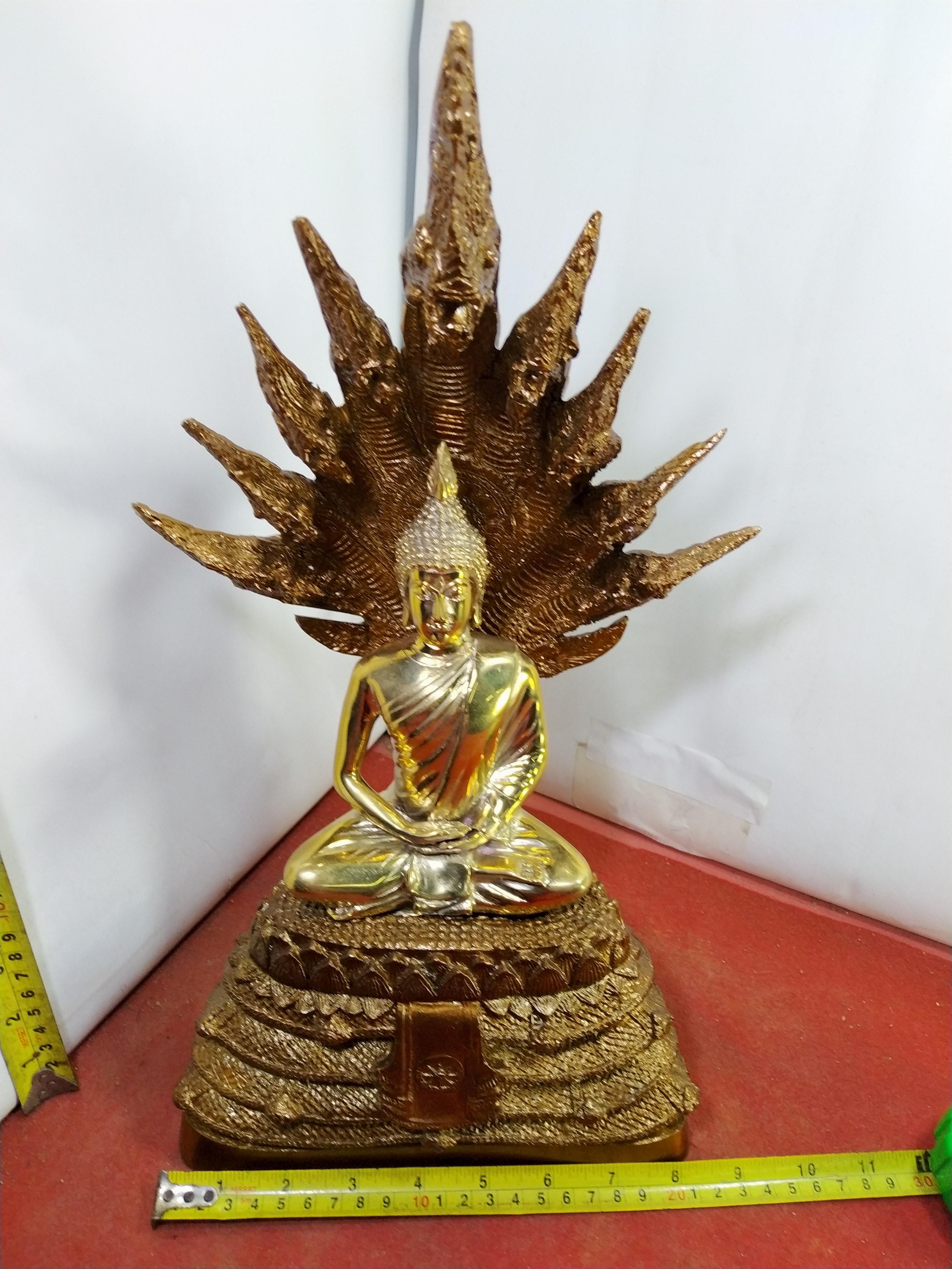 พระนาคปรก นาค9เศียร ฐาน8นิ้ว ถอดฐานได้
