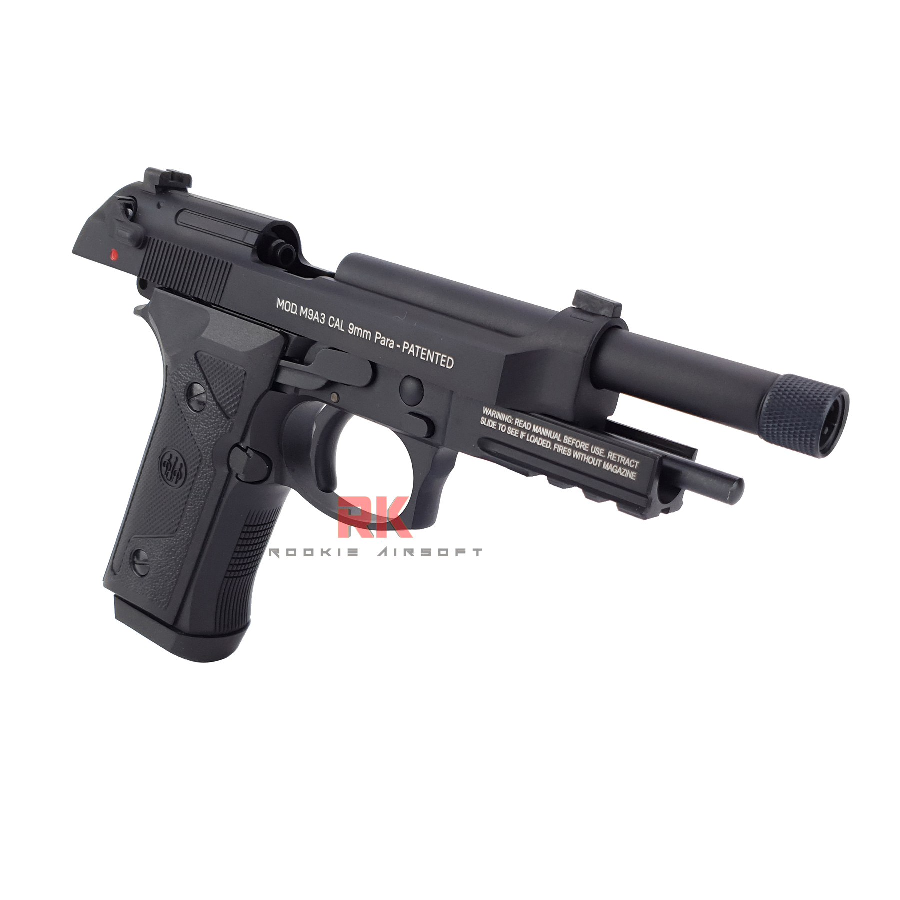 SRC Beretta M9A3 + Silencer GBB (Black)