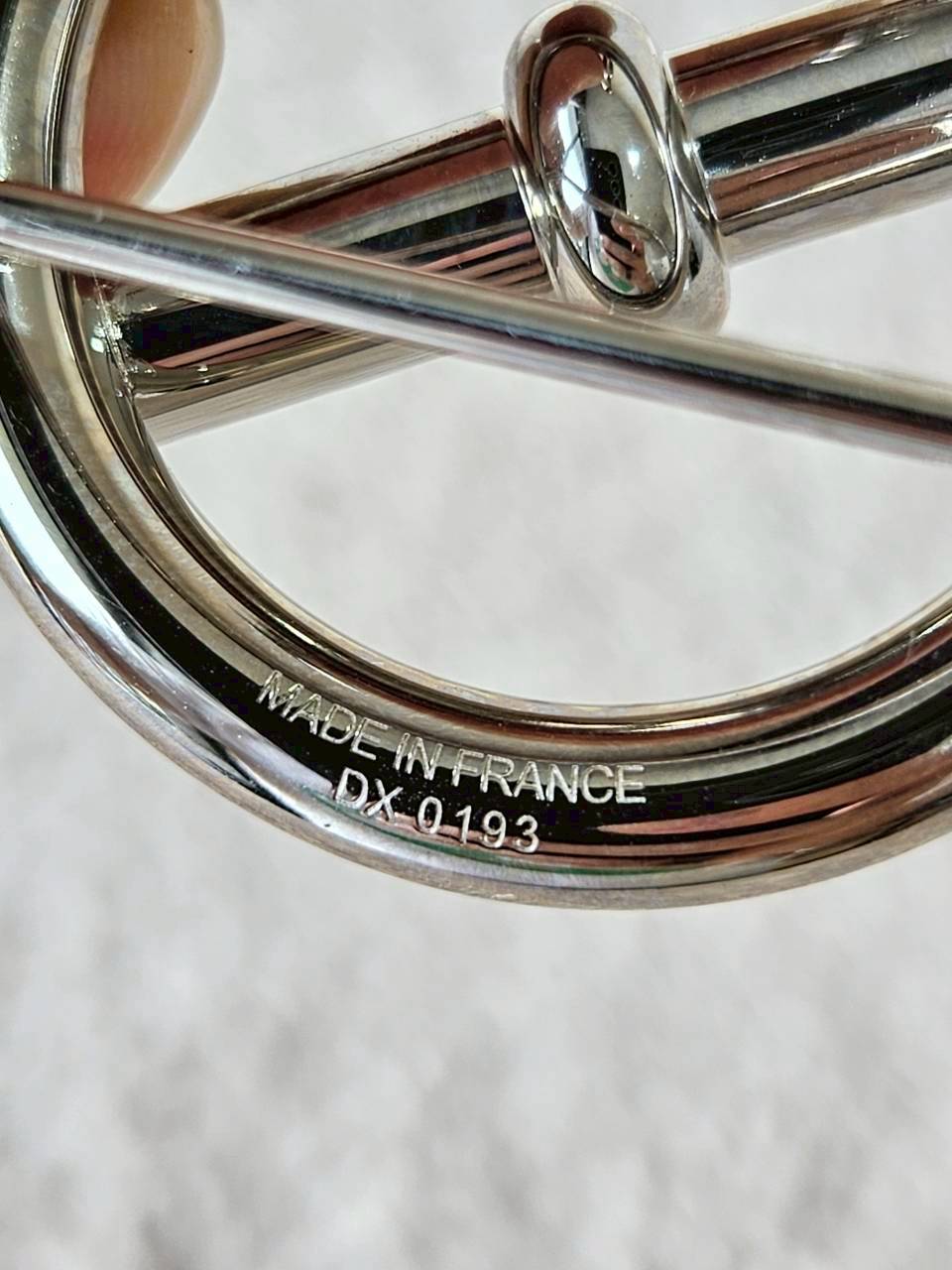 Hermes Belt 32mm หัวกลมเงิน