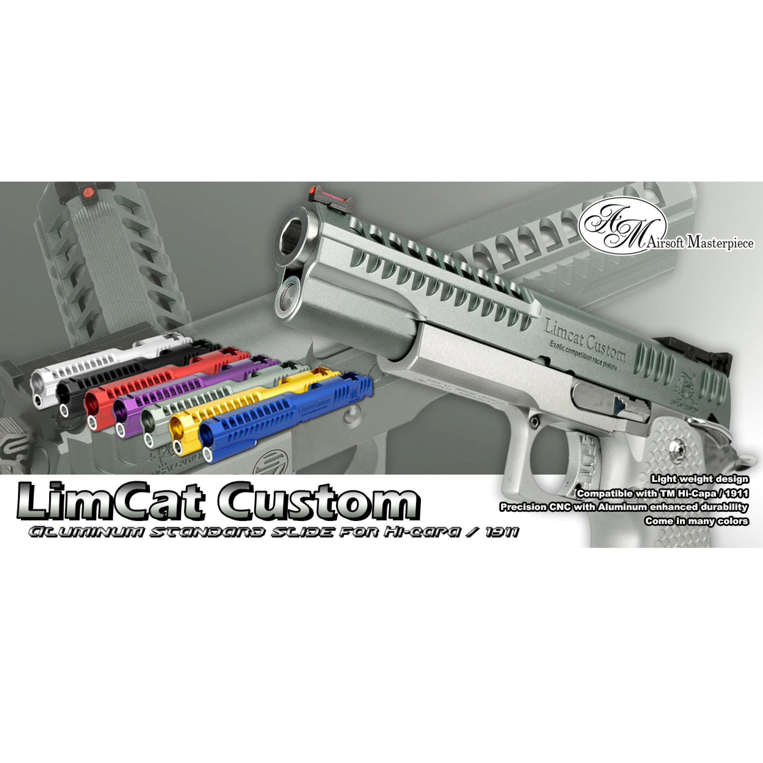 Airsoft Masterpiece LimCat Custom Standard Slide for Hi-CAPA 5.1
