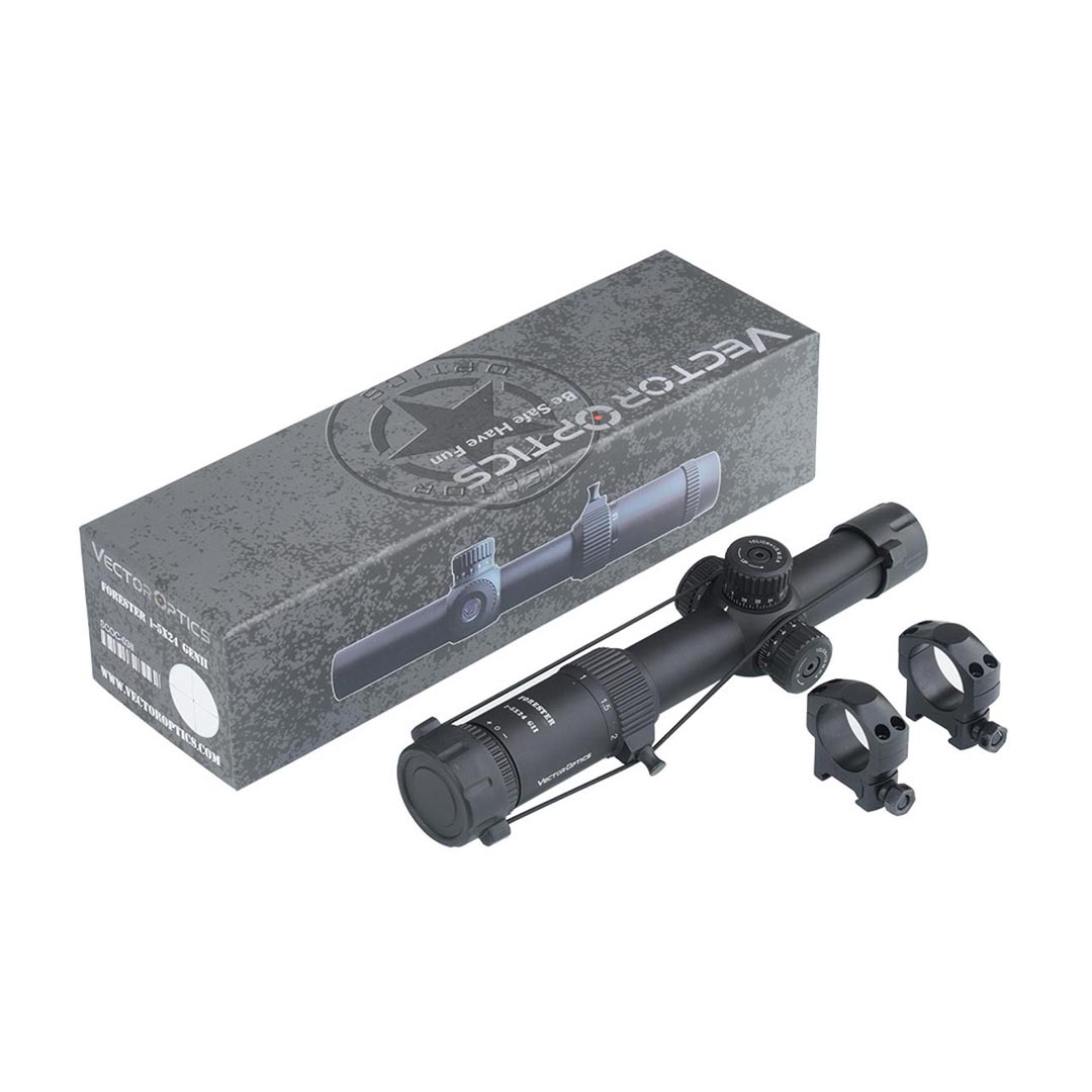 トイガン Vector Optics Forester 1-5x24 GenII 03II Vector Optics GenII Forester 1-5x24 Riflescope 30mm Center
