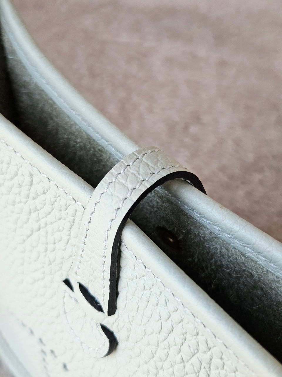 Hermes Evelyne mini size16 stamp B (2023) สี Gris Neve