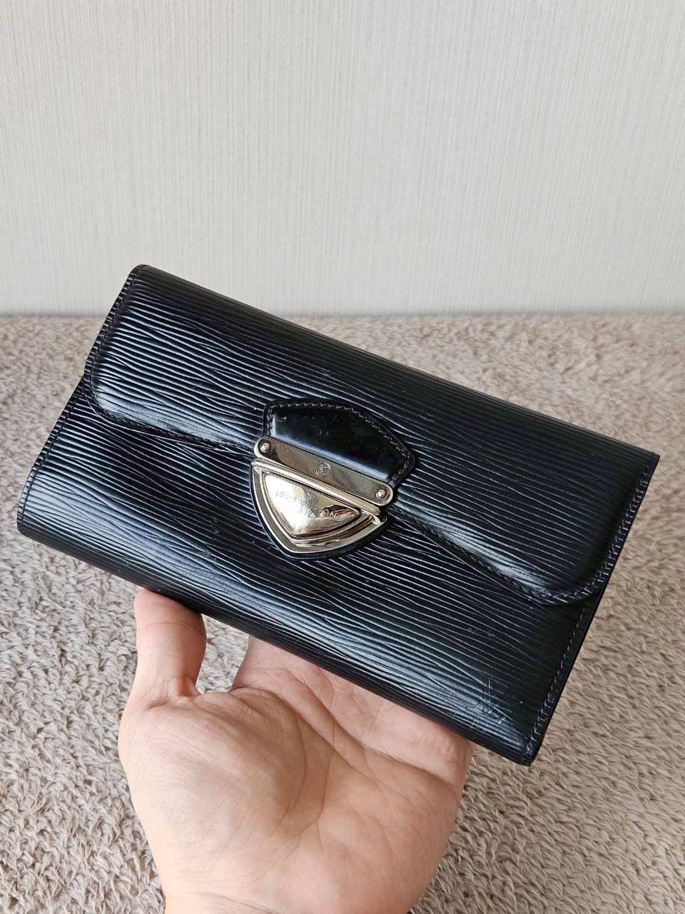 LV Eugenie Black Epi Wallet