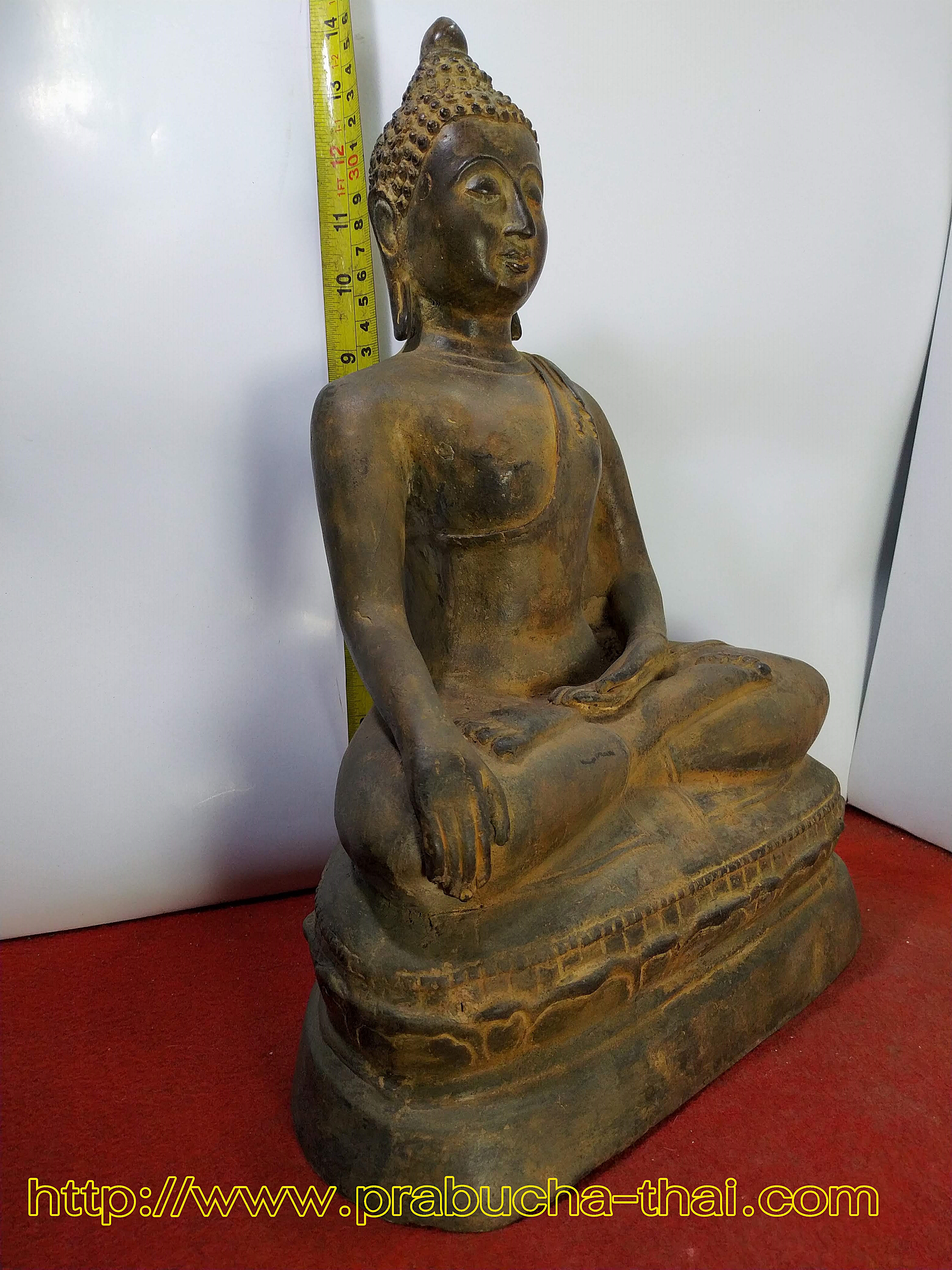 พระเชียงแสน สิงห์๑ ปางชนะมาร หน้าตัก 9 นิ้ว เนื้อสำริด