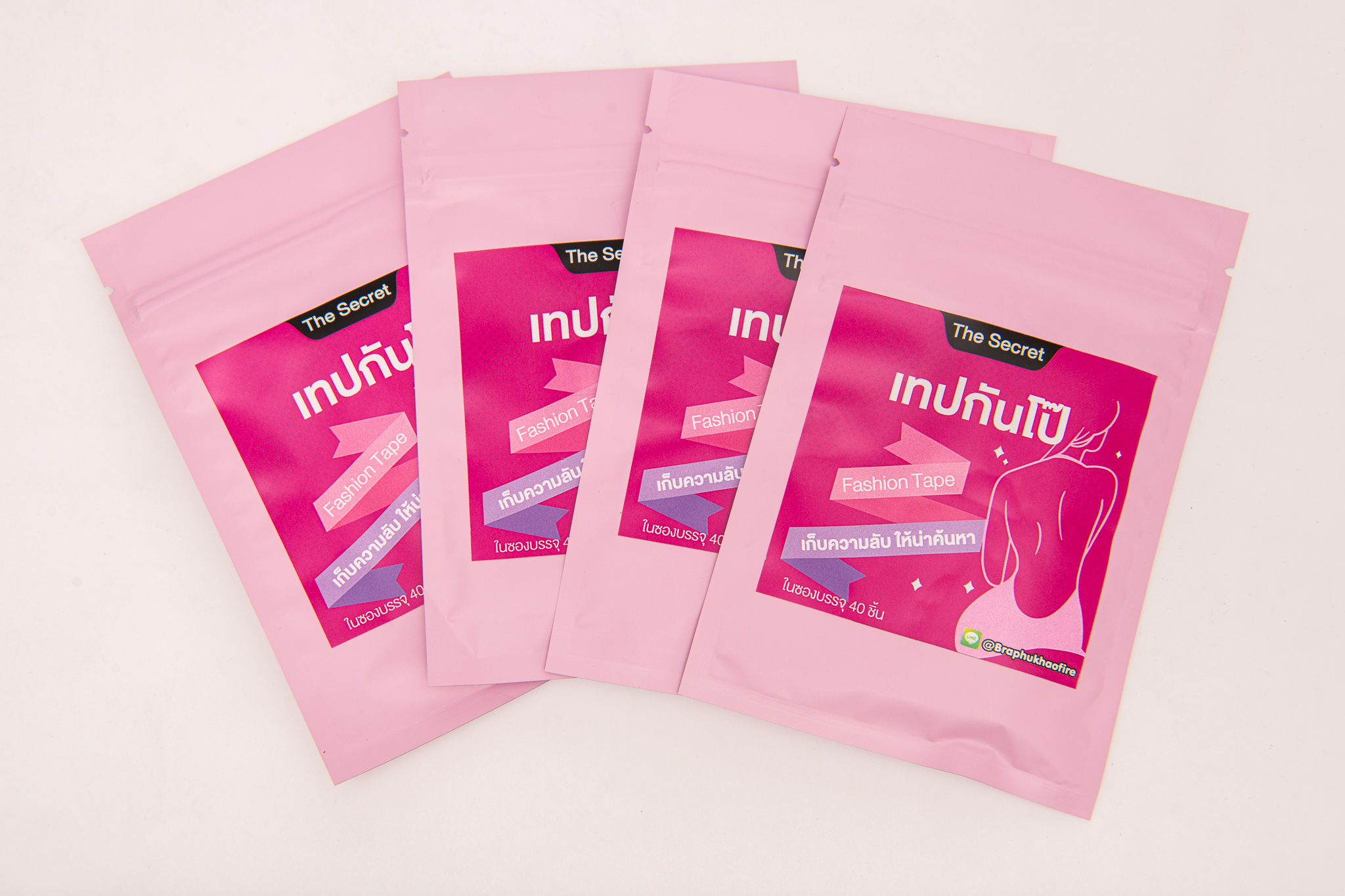 แฟชั่นเทป The Secret - Fashion Tape เทปแปะกันโป๊ เทปติดผิว เทปติดเสื้อ เทปกันโป๊, 1 ซอง มี 40 ชิ้น