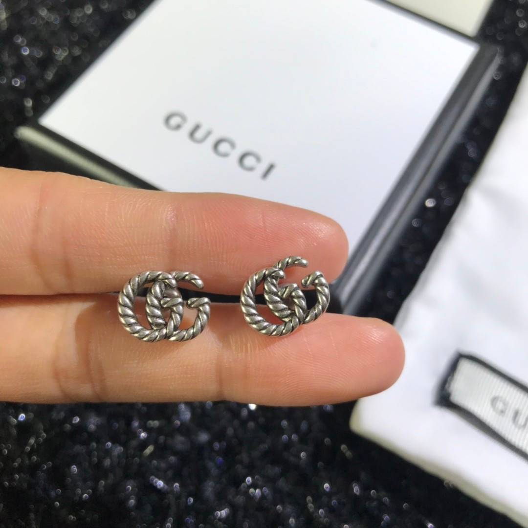 ต่างหูกุชชี่ Gucci earring ต่างหูกุชชี่ ติดหู งาน Hiend