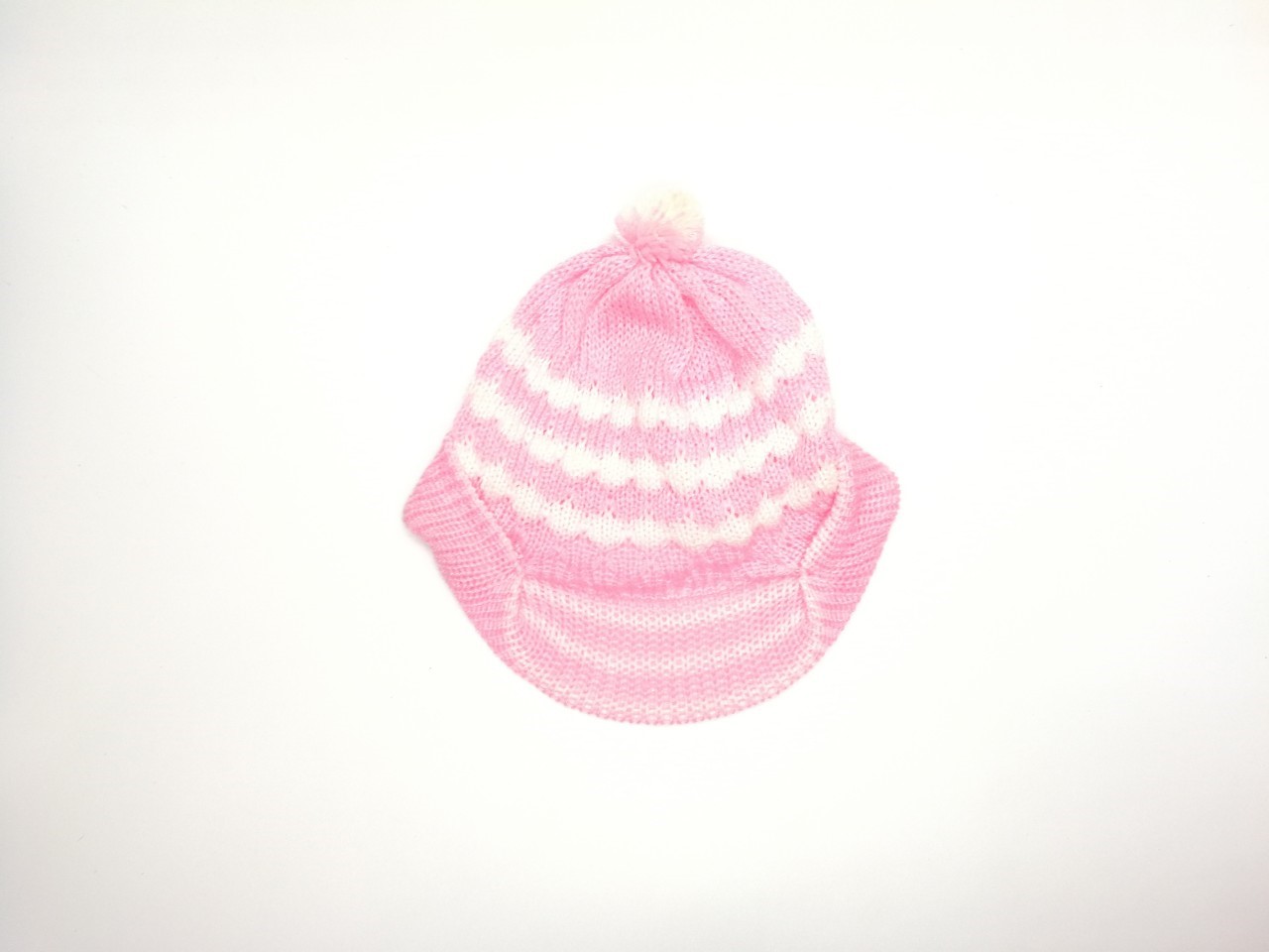 ขายส่ง หมวกไหมพรมเด็กแรกเกิด รุ่นน้อยหน่าปีก-พื้นสี (ราคาต่อโหล) nongnini1988