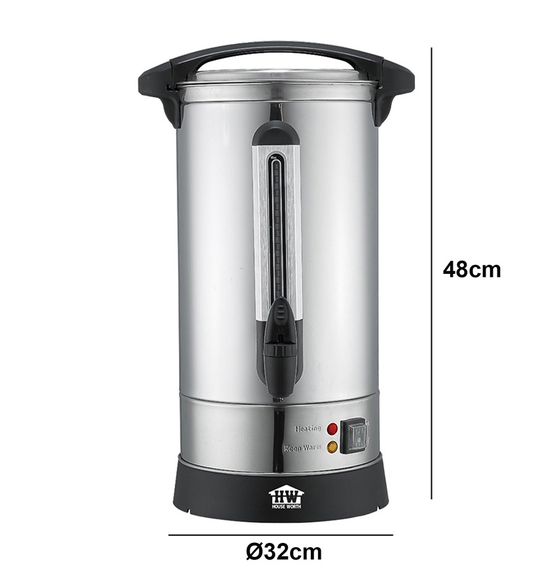 ถังต้มน้ำไฟฟ้า HOUSE WORTH ถ้งต้มน้ำสแตนเลส 8.8 ลิตร