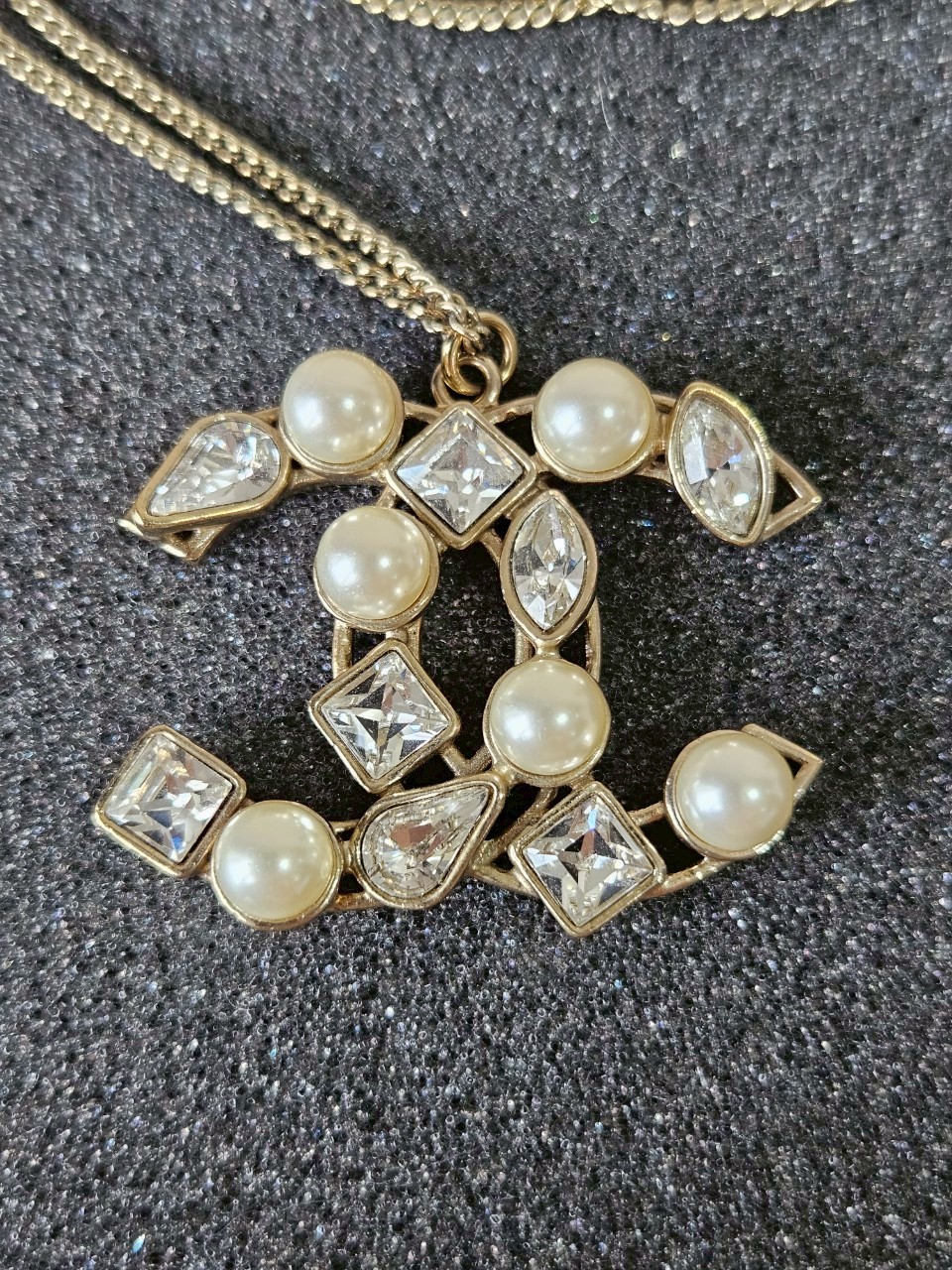 Chanel Pearl Crystal Necklace