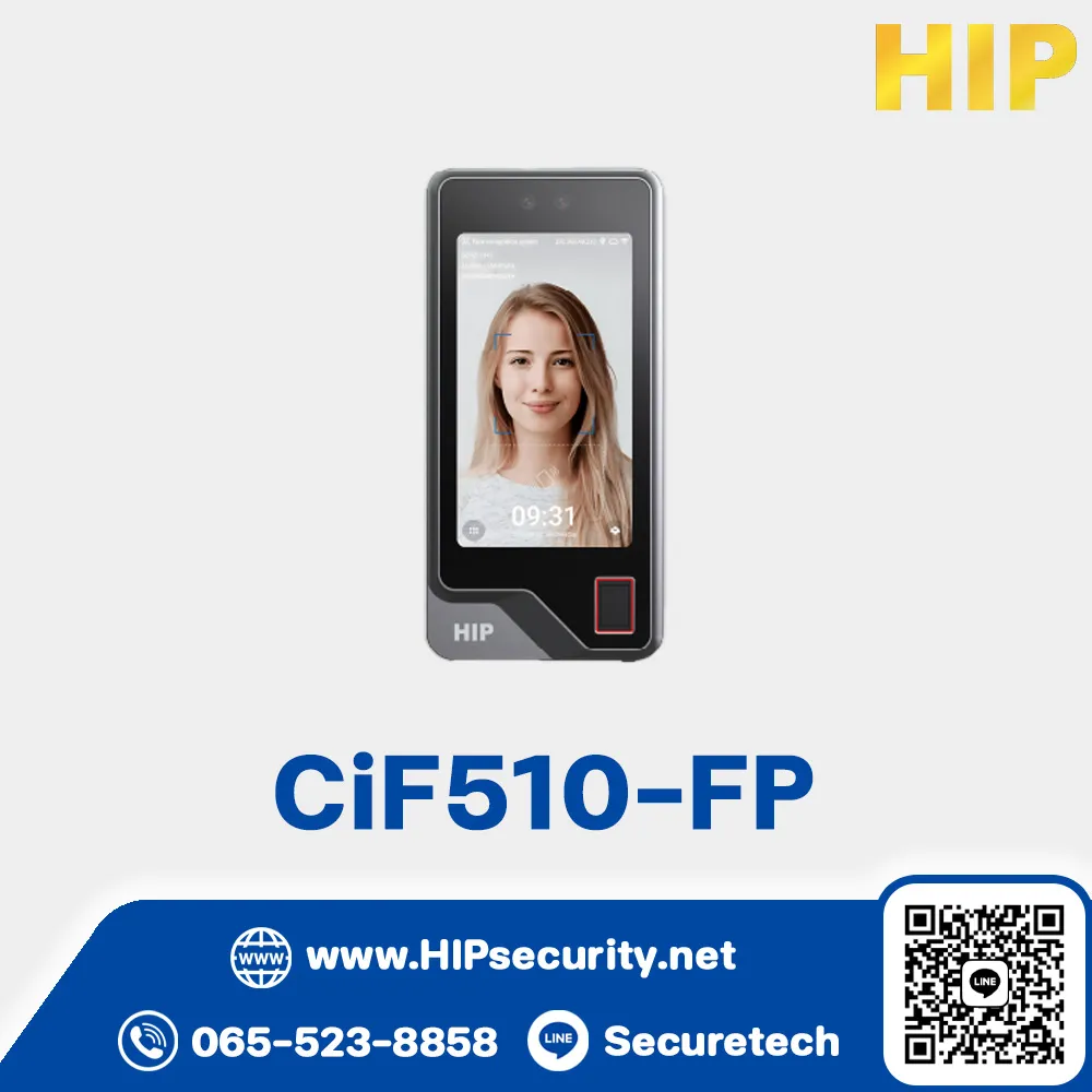 เครื่องสแกนใบหน้า HIP Face AI รุ่น CiF510-FP