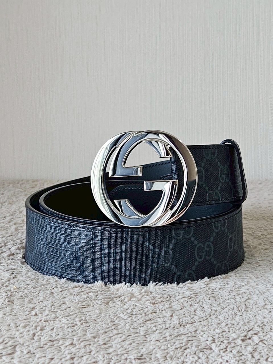 Gucci GG Supreme Belt with G Buckle