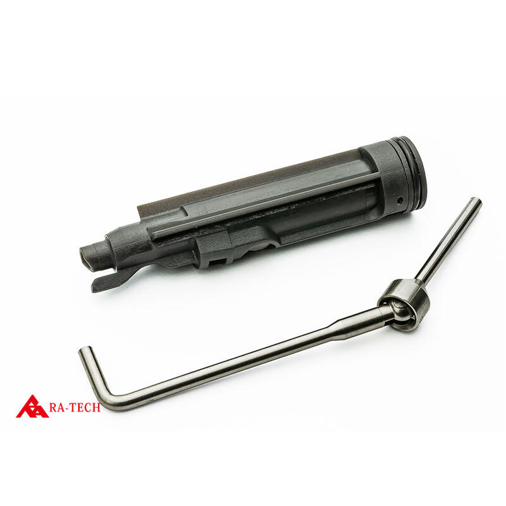 RA-TECH SCAR Complete CNC Steel Bolt Carrier with Magnetic Locking NPAS Plastic Loading Nozzle for WE SCAR-H GBB