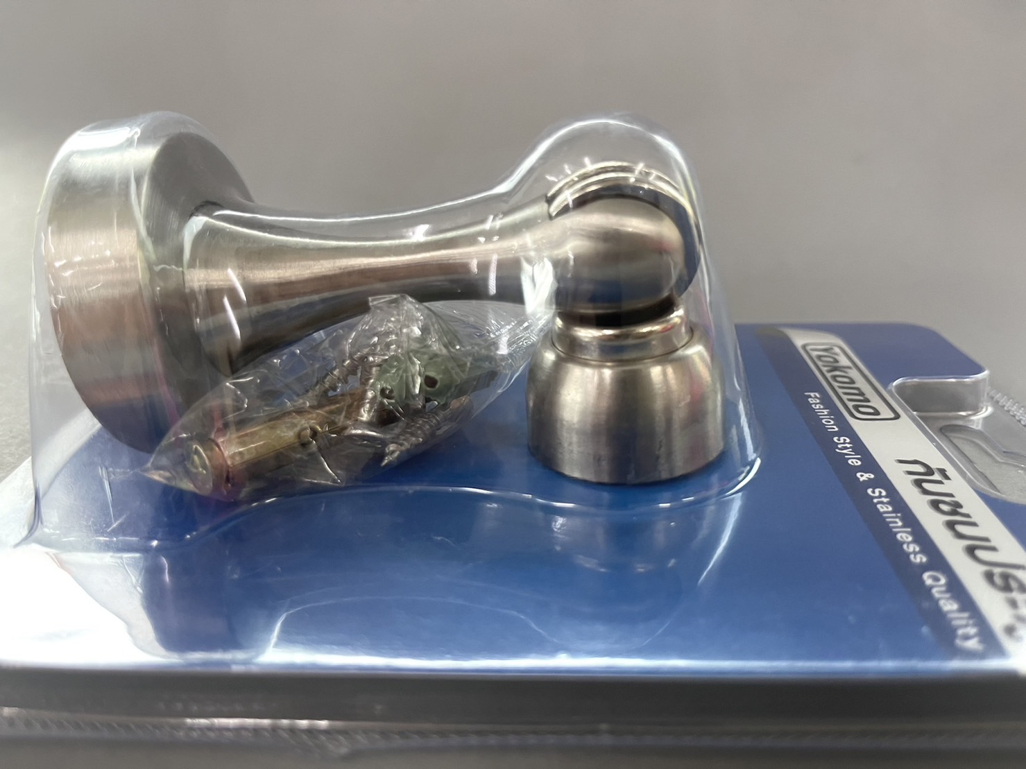 กันชนประตูแม่เหล็ก สแตนเลส (อัดแผง) สีโครเมี่ยม