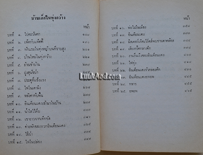 บ้านเล็กในป่าใหญ่ บ้านเล็กในทุ่งกว้าง / ลอร่า อิงกัลส์ ไวล์เดอร์