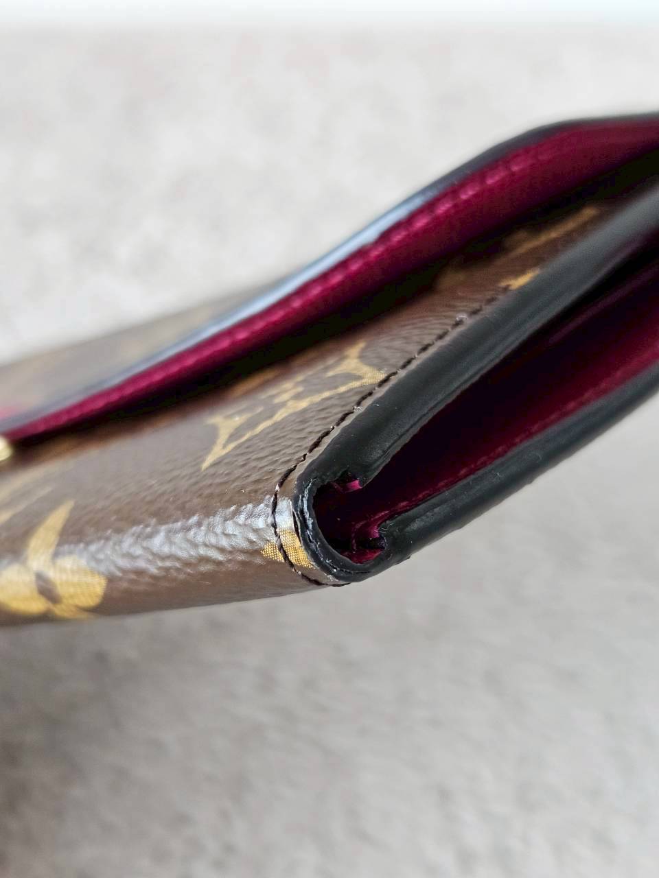 LV Emilie Mono Fuchsia Wallet